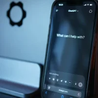 phone showing a ChatGPT chatbot interface
